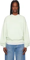 Maison Kitsuné Green '' Handwriting Comfort Sweatshirt In 0128 Mint Ice