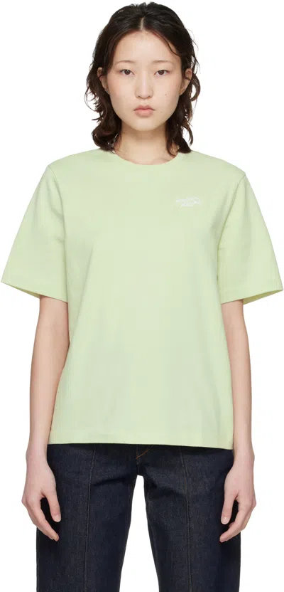 Maison Kitsuné Green 'maison Kitsune' Handwriting Comfort T-shirt