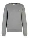 Maison Kitsuné Fox Head Regular Fit Sweatshirt In Gris