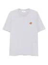Maison Kitsuné Grey Fox Head Cotton T-shirt In White