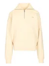 Maison Kitsuné Half Zip Sweatshirt Sweatshirts Beige