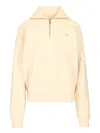 Maison Kitsuné Half Zip Sweatshirt Sweatshirts Beige