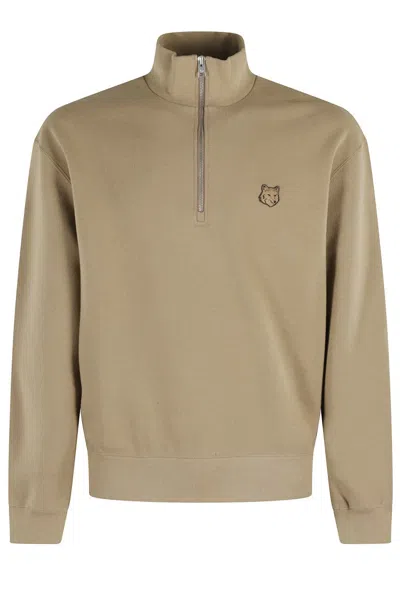 MAISON KITSUNÉ HALF ZIPPED SWEATSHIRT