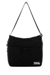 Maison Kitsuné Black Flash Fox Messenger Bag In Black