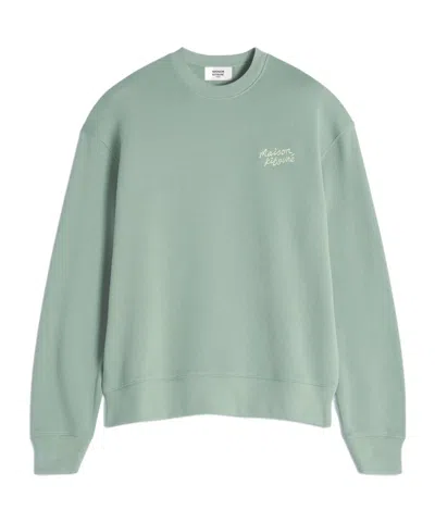 Maison Kitsuné Maison Kitsune Handwriting Comfort Sweatshirt In Green
