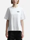 Maison Kitsuné White T-shirt With Logo Handwriting Print