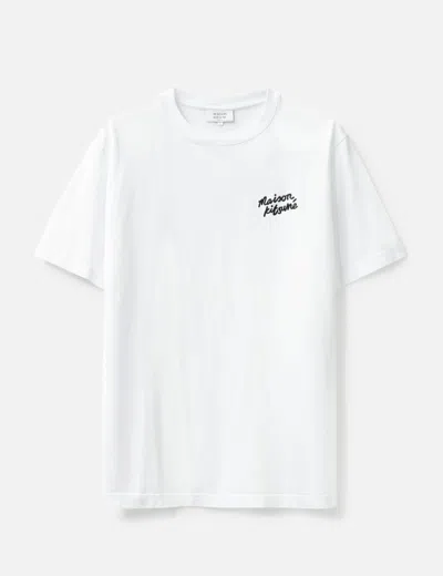 Maison Kitsuné Handwriting Comfort T-shirt In White