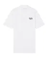Maison Kitsuné Handwriting Cotton Polo Shirt In White