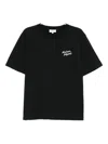 Maison Kitsuné Maison Kitsune Handwriting T Shirt Black In Black