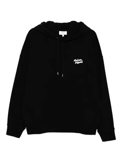 Maison Kitsuné Handwriting Hoodie In Black