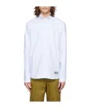 Maison Kitsuné Handwriting Long-sleeved Shirt In White