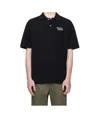 Maison Kitsuné Maison Kitsune Handwriting Comfort Polo In Black