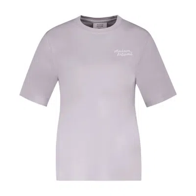 Maison Kitsuné Handwriting T-shirt In Purple