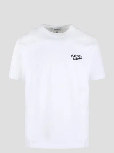 Maison Kitsuné Maison Kitsune Handwriting T-shirt In White