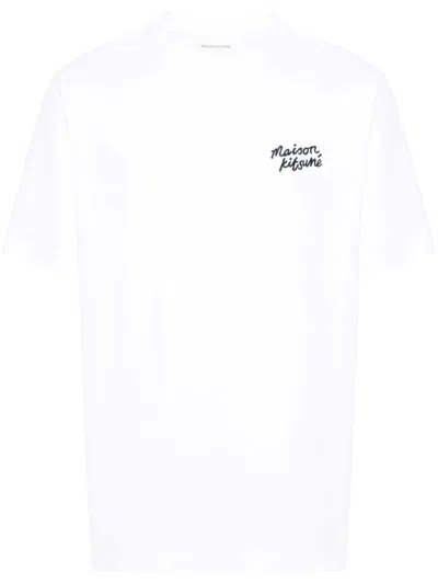 MAISON KITSUNÉ MAISON KITSUNÉ HANDWRITTEN LOGO T-SHIRT CLOTHING