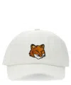 Maison Kitsuné Maison Kitsune White Cotton Baseball Cap In White