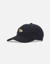Maison Kitsuné Maison Kitsune' Fox Black Cotton Baseball Cap In Black
