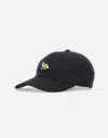 Maison Kitsuné Maison Kitsune' Fox Black Cotton Baseball Cap In Black