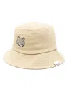 Maison Kitsuné Bucket Hat In Neutral