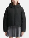 Maison Kitsuné Hooded Puffer In Black