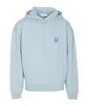 Maison Kitsuné Bold Fox Head Hooded Sweatshirt In Blue