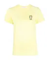 Maison Kitsuné Ice-cream Patch Cotton T-shirt In Yellow