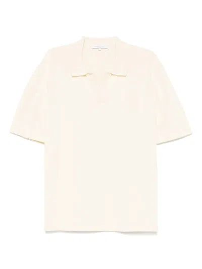 MAISON KITSUNÉ MAISON KITSUNÉ BOLD FOX HEAD EMBROIDERED KNITTED POLO