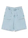 Maison Kitsuné Maison Kitsune' Cotton Denim Short Pants In Blue