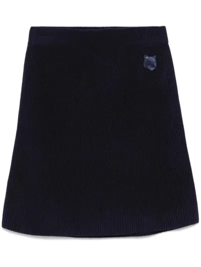 Maison Kitsuné Ink Blue Clothing Skirts In Black