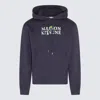 Maison Kitsuné Cotton Sweatshirt With Logo And Embroidery In Blue