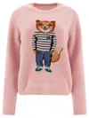 MAISON KITSUNÉ MAISON KITSUNÉ "INTARSIA FOX" SWEATER