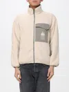Maison Kitsuné Casual Fleece Zipped Jacket Clothing In Neutral