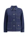 Maison Kitsuné Workwear Denim Jacket In Blue