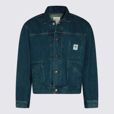 Maison Kitsuné Jackets Faded Indigo In Blue