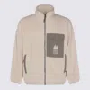 Maison Kitsuné Casual Fleece Zipped Jacket Clothing In Neutral