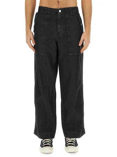 Maison Kitsuné Jeans Workwear In Black