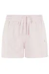 Maison Kitsuné Baby Fox Patch Regular Jog Shorts In Rosewater