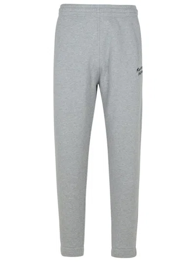 Maison Kitsuné Comfort Joggers With Embroidery In Grey