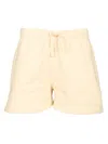 Maison Kitsuné Fox-patch Track Shorts In Beige