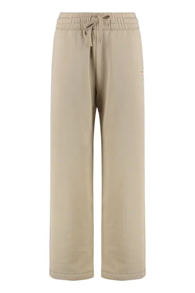 Maison Kitsuné Jogging Pants In Cotton In Neutral
