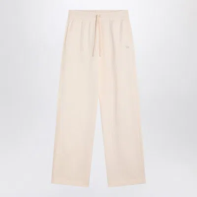 Maison Kitsuné White Jogging Pants With Fox Logo