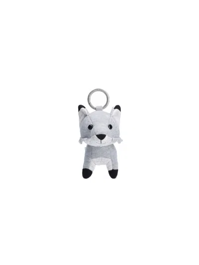 Maison Kitsuné Keychain Charm Fox In Gray