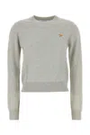 Maison Kitsuné Maison Kitsune Grey Wool Sweater In Gray