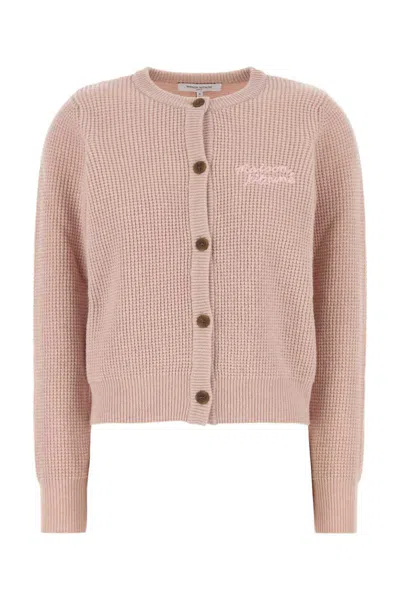 Maison Kitsuné Pink Handwriting Comfort Cardigan