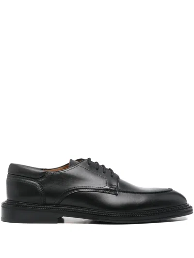 Maison Kitsuné Lace-up Derby Shoes In Black