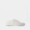 MAISON KITSUNÉ LACE UP SNEAKERS - MAISON KITSUNE - COTTON - WHITE