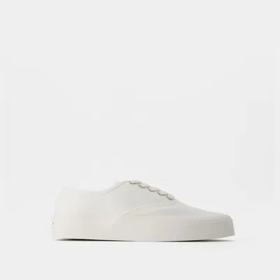 MAISON KITSUNÉ SNEAKERS LACE UP - MAISON KITSUNE - COTON - BLANC
