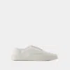 Maison Kitsuné Lace Up Sneakers - Maison Kitsune - Cotton - White In White