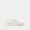Shop Maison Kitsuné Lace-up Sneakers In White