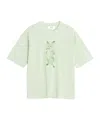 Maison Kitsuné Lady Fox Boxy T-shirt In Green
